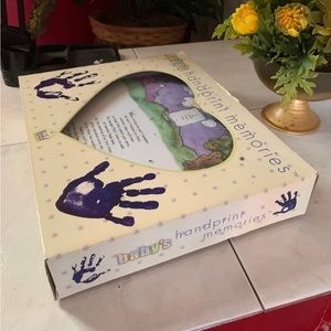 Baby’s Handprint Memories wall picture Nwot